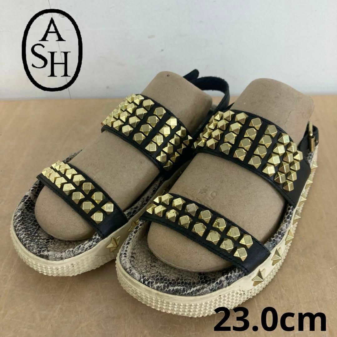 ASH snakeskin studded Y2K chunky 23.0cm