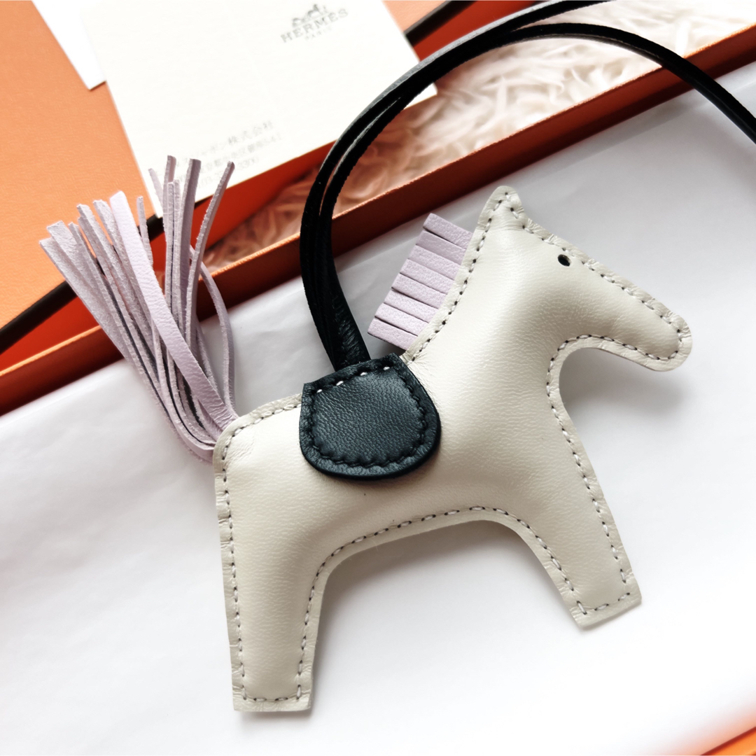 新品 HERMES エルメス ロデオPM ピンク グリーン ホワイト レザー -