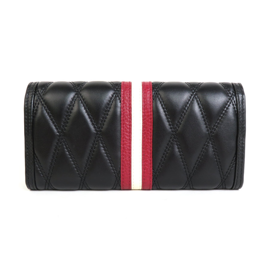 Bally - バリー BALLY 長財布 レザー ブラック×レッド×ホワイト