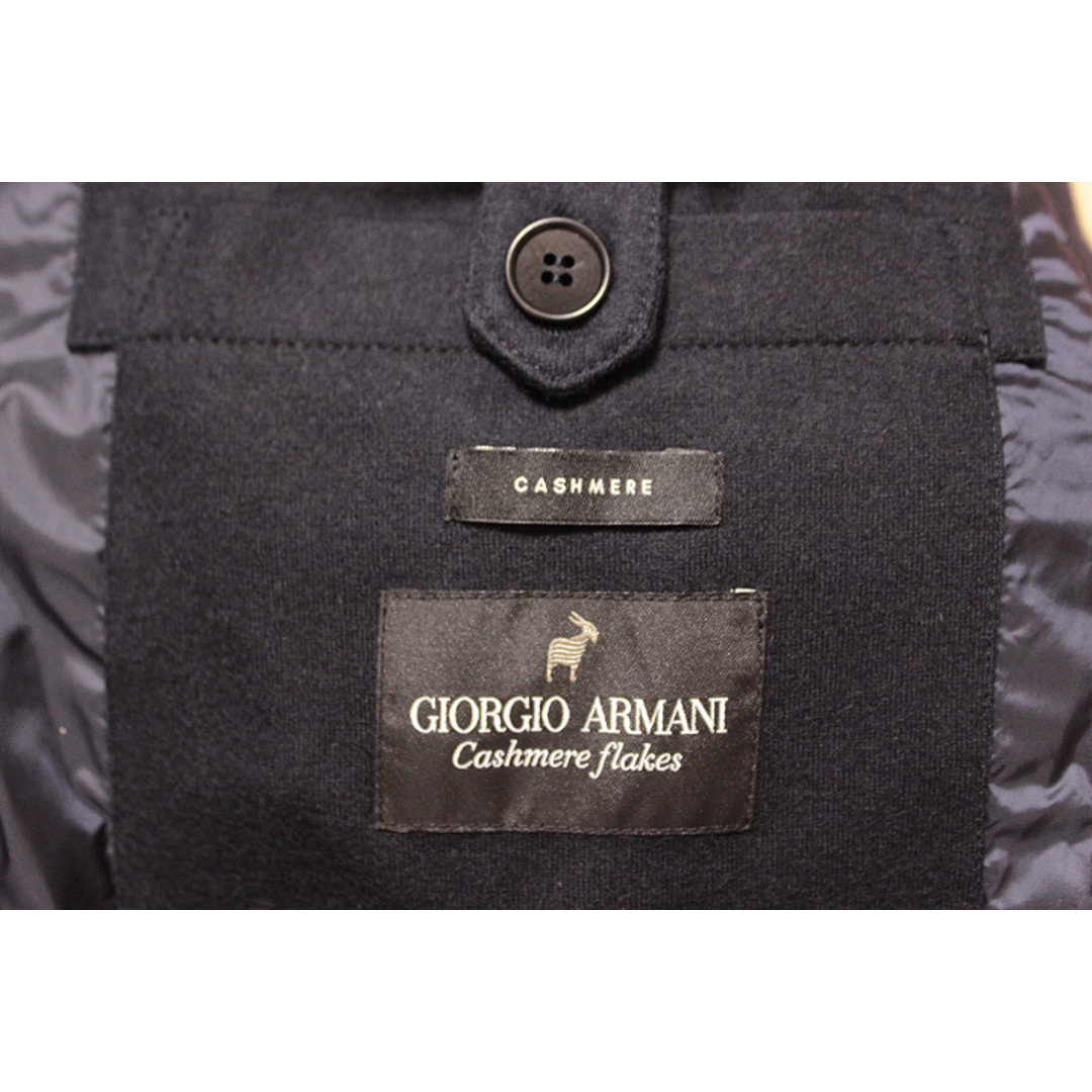 極カシミヤ×カシミヤ中綿87万GIORGIO ARMANI ジップジャケット48