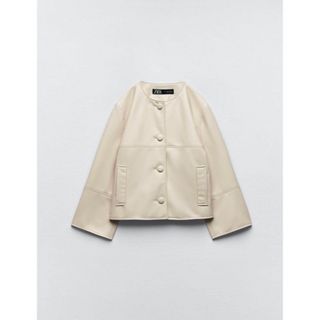 ザラ(ZARA)の専用ですzara フェイクレザー(ノーカラージャケット)