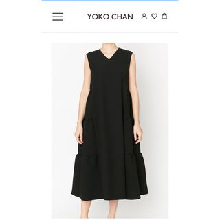 ヨーコチャン(YOKO CHAN)のYOKOCHAN バックティアードマキシドレス　36(ロングワンピース/マキシワンピース)