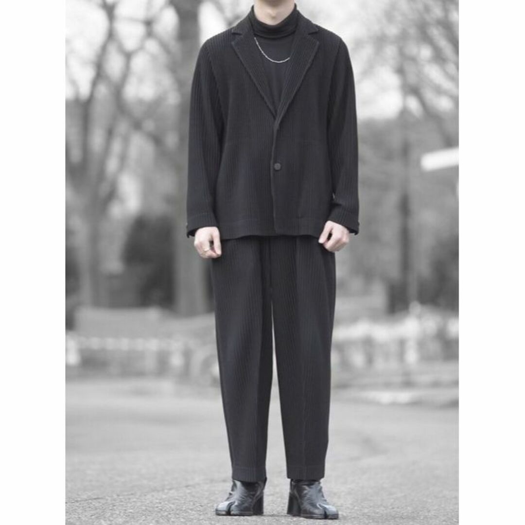 HOMME PLISSÉ ISSEY MIYAKE BASICS ジャケット 黒の通販 by _sea's