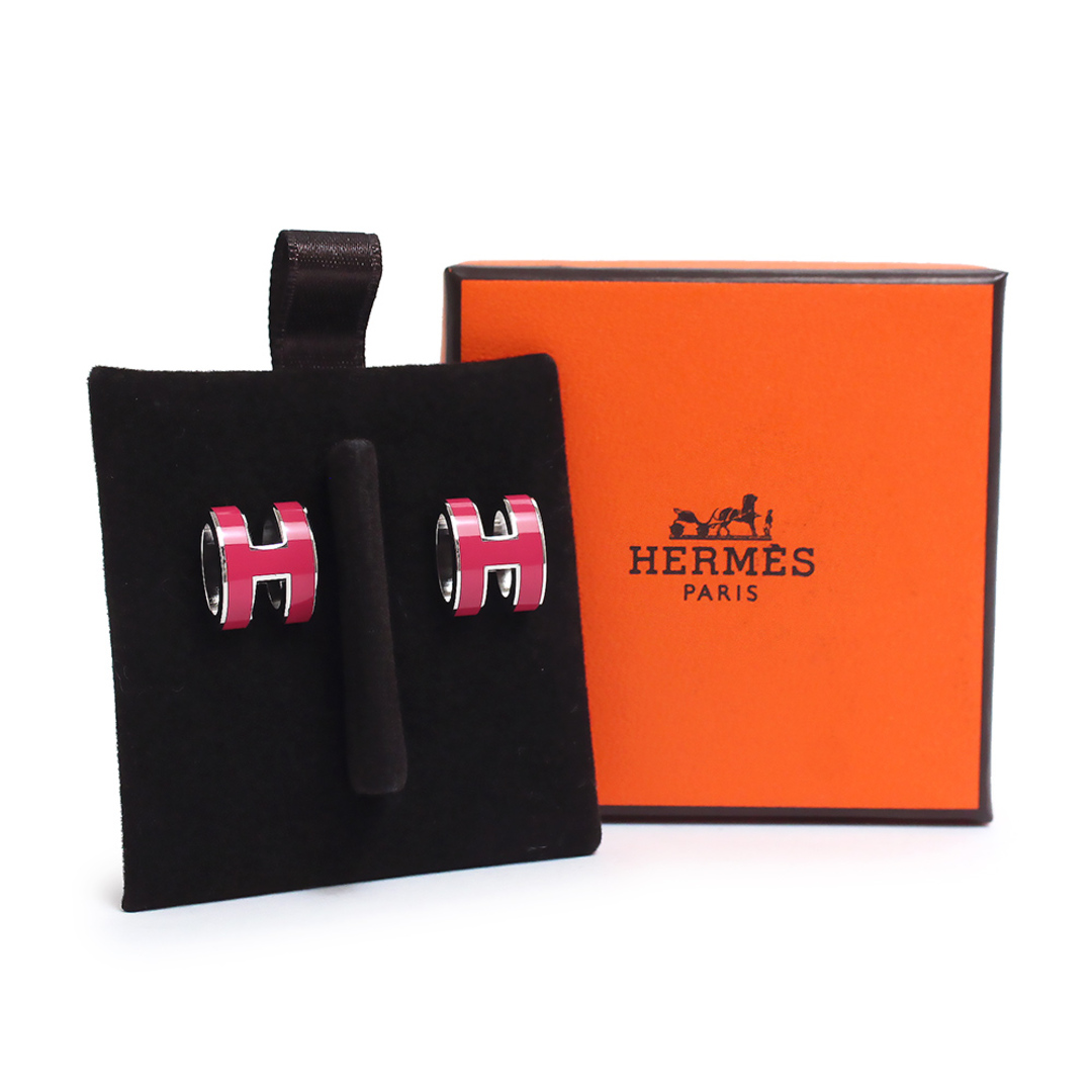 エルメス  HERMES　《Mini Pop H》 ピアス　ピンク　新品未使用