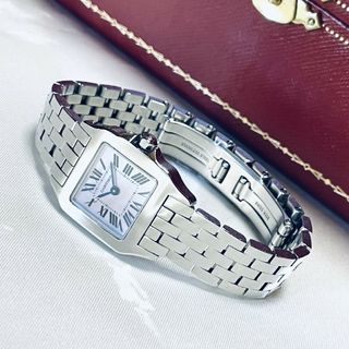 カルティエ(Cartier)の☆極美品☆ カルティエ サントス ドゥモワゼル SM ピンクシェル / 腕時計(腕時計)