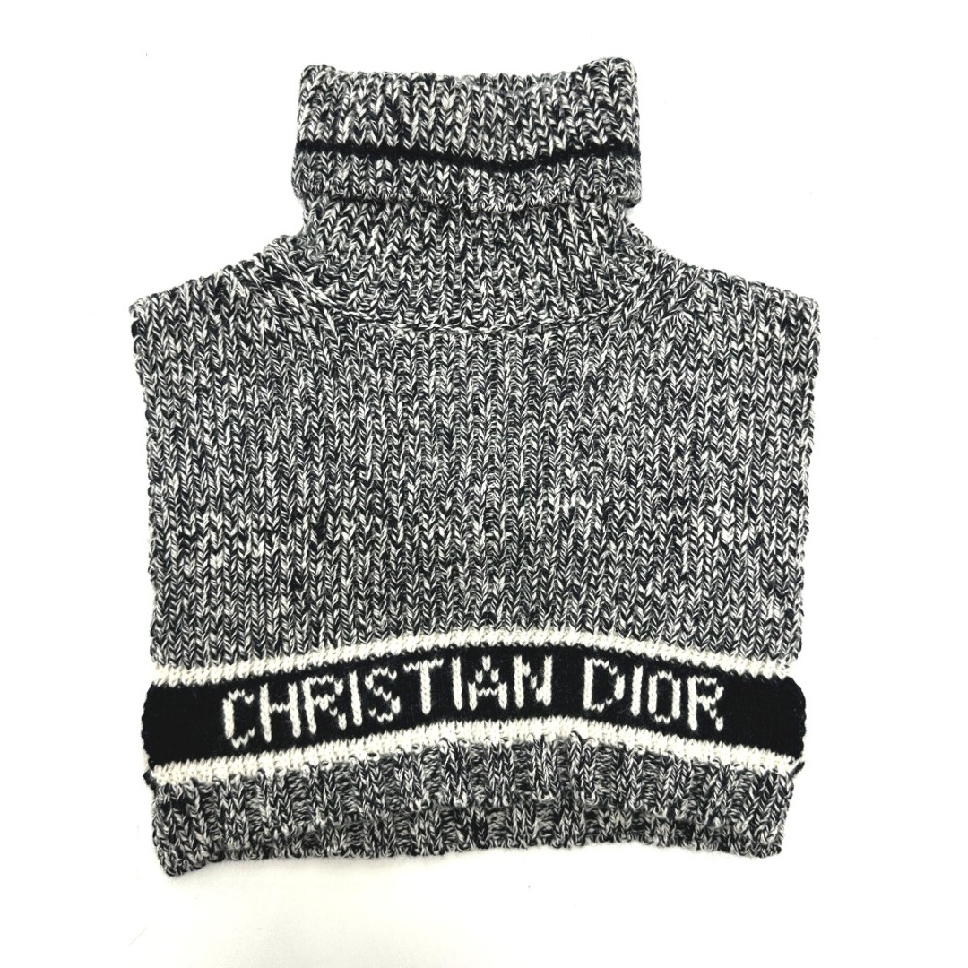 ディオール Dior ロゴ ネックウォーマー 11DWI316I007 ポンチョ アパレル  マフラー ウール/カシミヤ ネイビーファッション小物