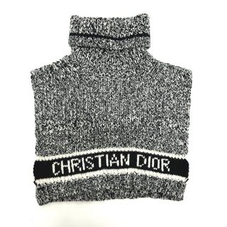 ディオール(Dior)のディオール Dior ロゴ ネックウォーマー 11DWI316I007 ポンチョ アパレル  マフラー ウール/カシミヤ ネイビー(マフラー/ショール)