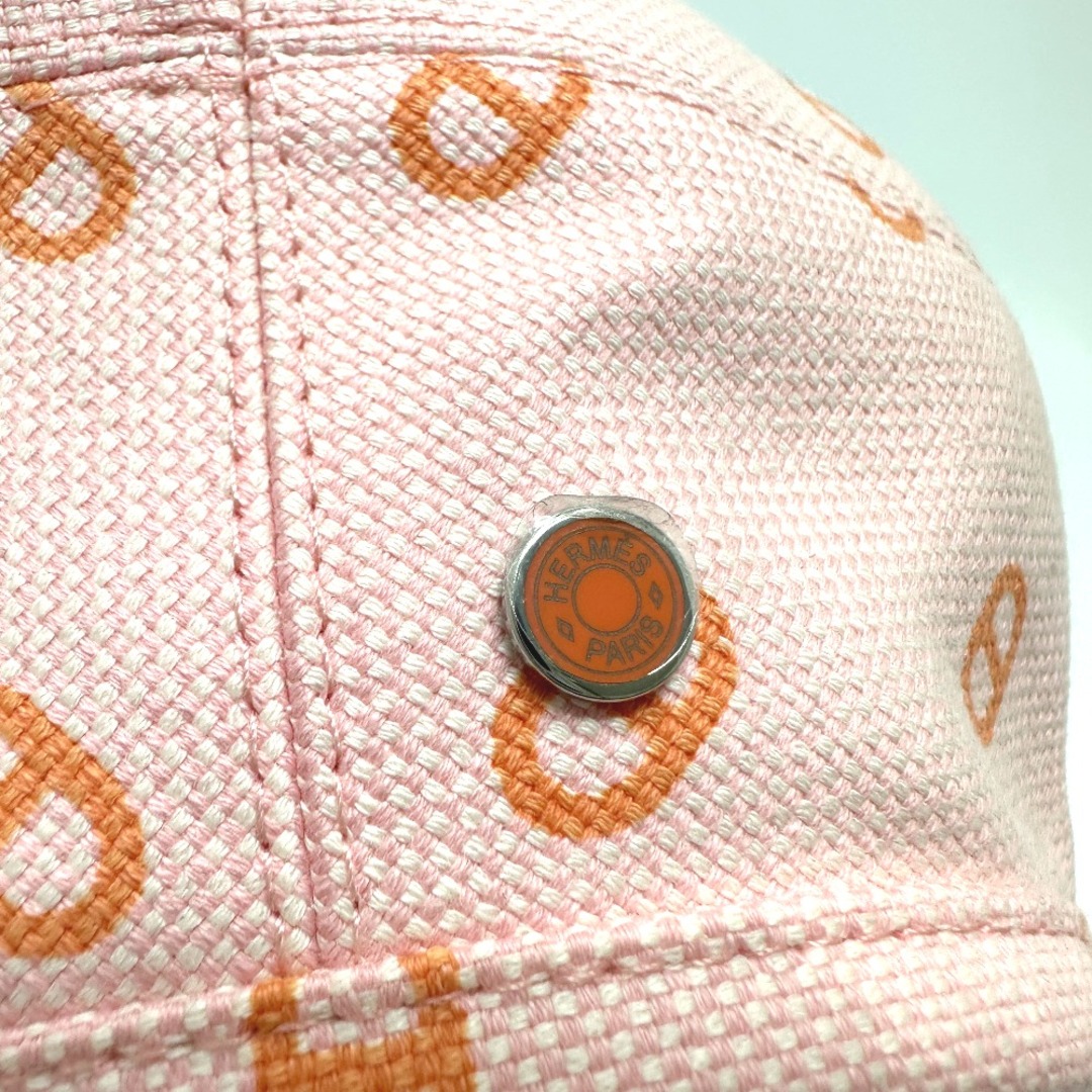 Hermes(エルメス)のエルメス HERMES シェーヌダンクル ベレー サントノーレ 帽子 ハット ベレー帽 コットン ピンク 未使用 レディースの帽子(ハンチング/ベレー帽)の商品写真