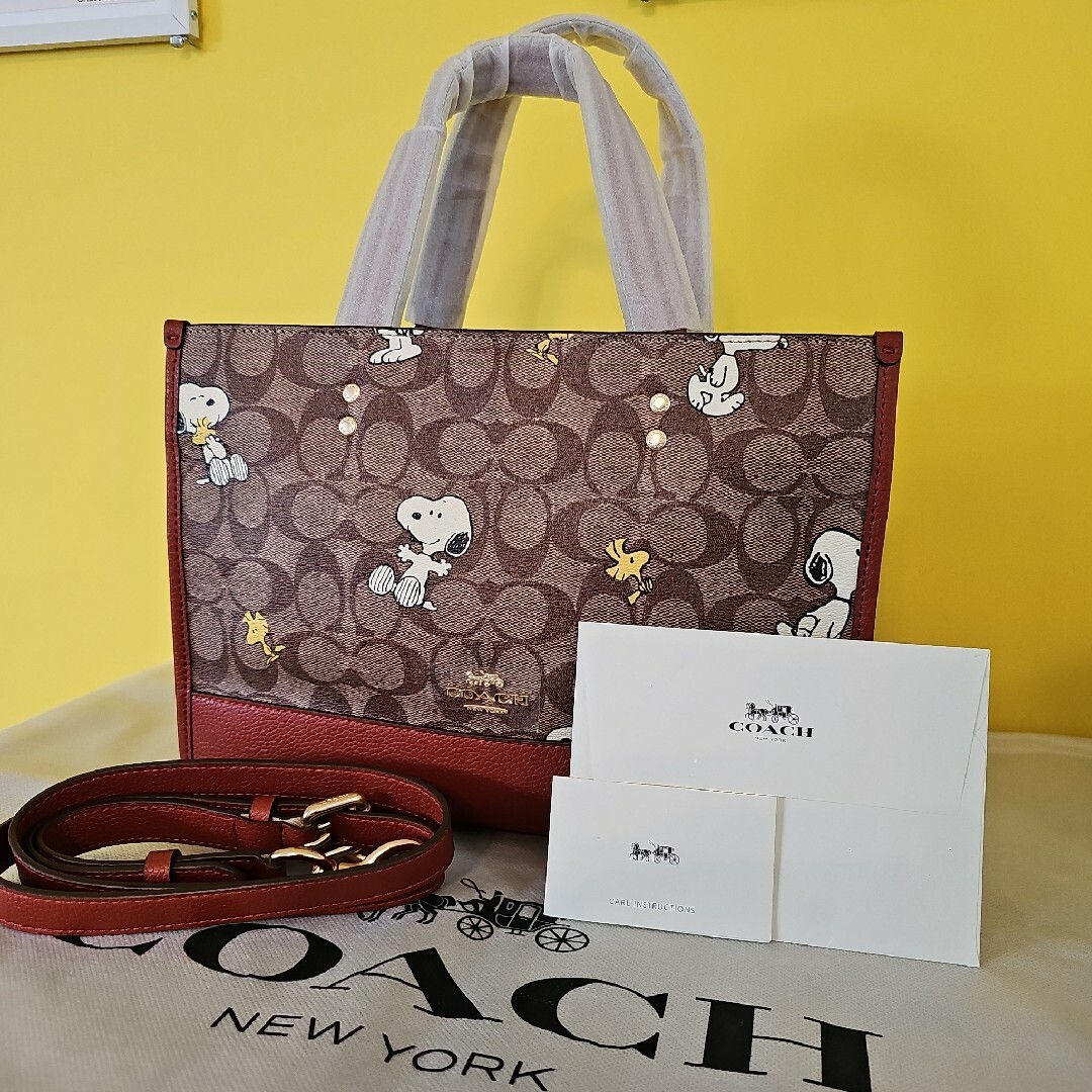 COACH - COACH スヌーピー トートバッグ 2way 斜めがけ コーチ 新品