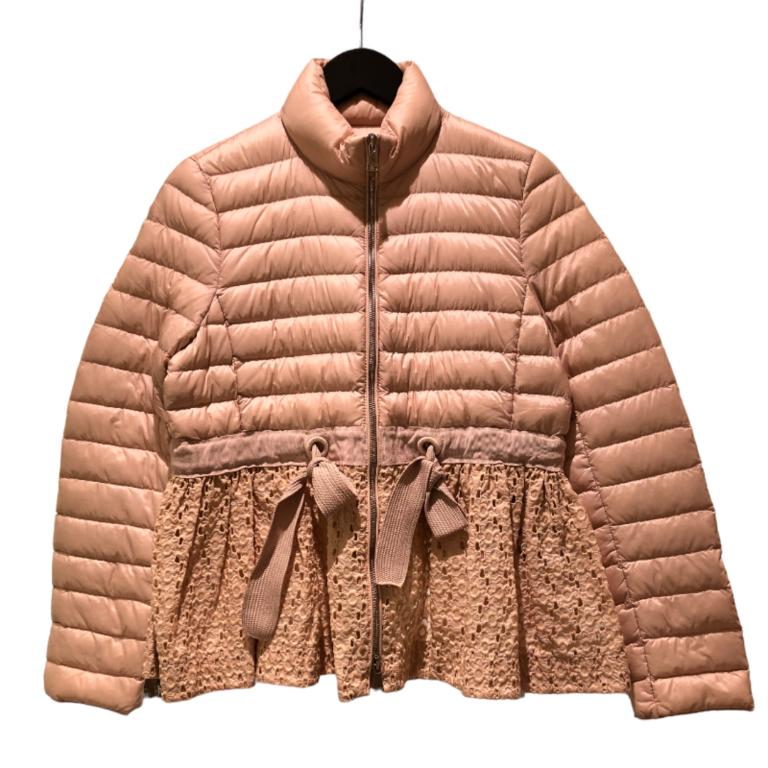 モンクレール MONCLER レースダウンジャケット 45332 ナイロン ナイロン100％　中綿ダウン90％　フェザー10％ レディース ダウンジャケット約約36cm身幅