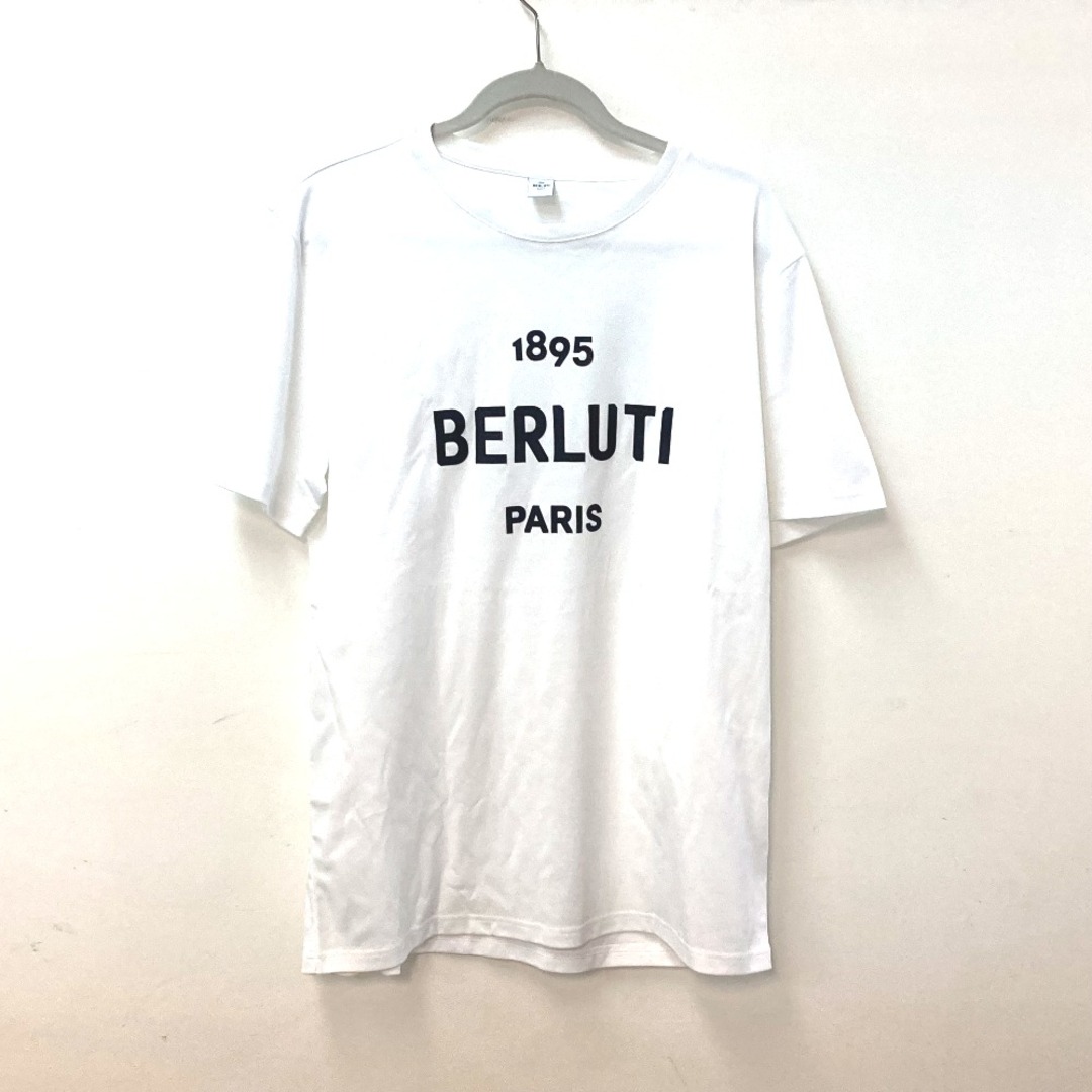Berluti(ベルルッティ)のベルルッティ Berluti ロゴ トップス アパレル 半袖Ｔシャツ コットン ホワイト 未使用 メンズのトップス(Tシャツ/カットソー(半袖/袖なし))の商品写真