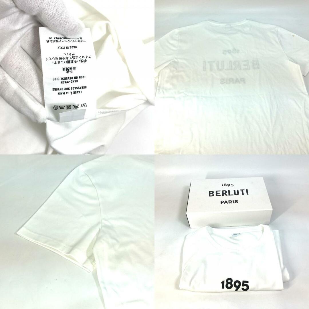 Berluti(ベルルッティ)のベルルッティ Berluti ロゴ トップス アパレル 半袖Ｔシャツ コットン ホワイト 未使用 メンズのトップス(Tシャツ/カットソー(半袖/袖なし))の商品写真