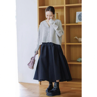 ブルレア Jacquard skirt 黒 38 blueleaの通販 by Jプロフご一読下さい ...