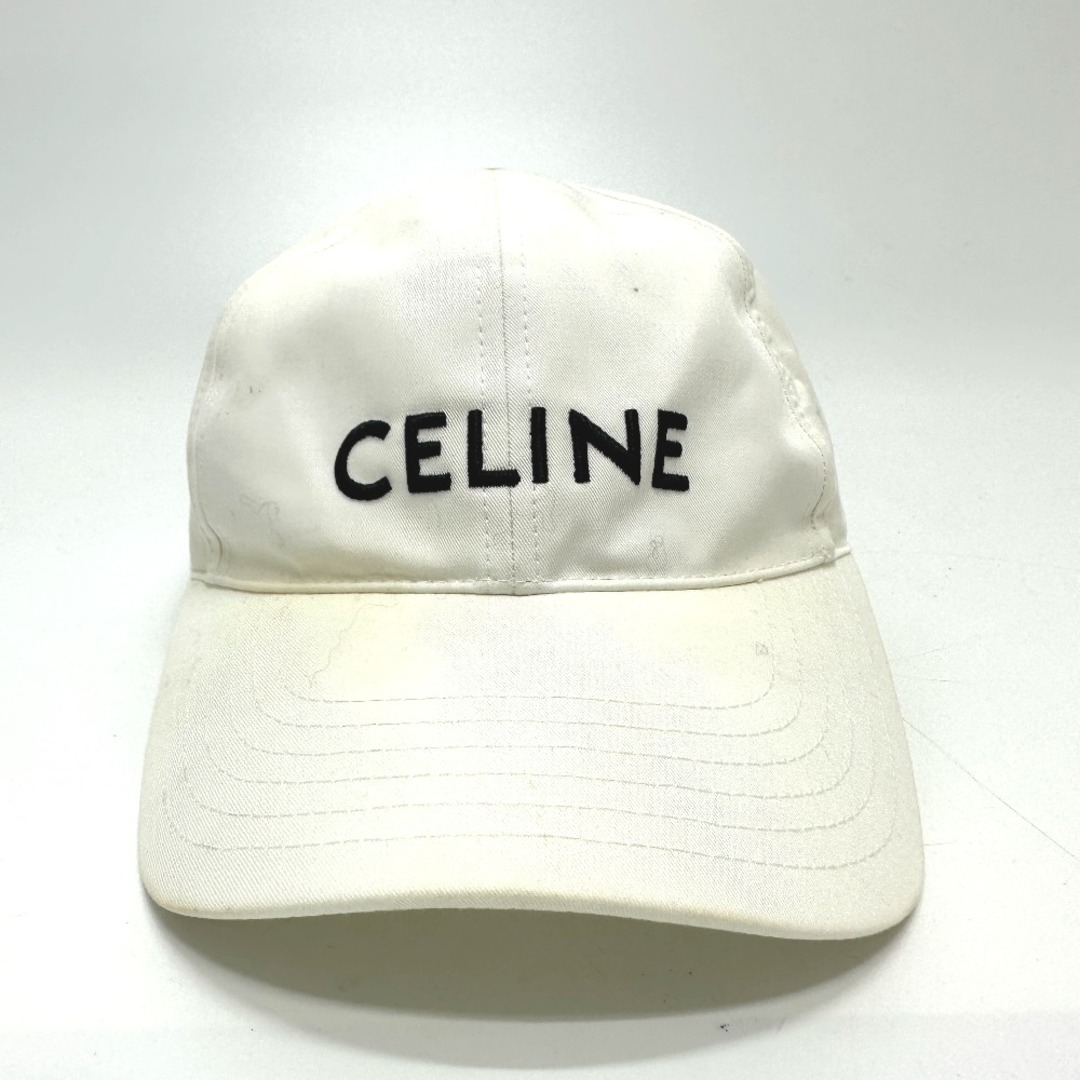 celine(セリーヌ)のセリーヌ CELINE エンブロイダリー ベースボールキャップ  2AUS9969P 帽子 キャップ帽 ベースボール キャップ コットン ホワイト レディースの帽子(キャップ)の商品写真