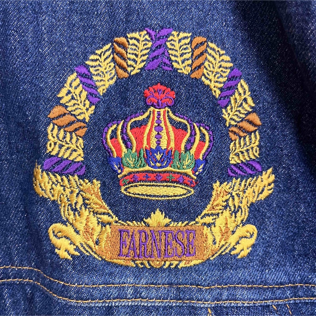 FARNESE ファルネーゼ デニムジャケット 刺繍 ヴィンテージ 個性的