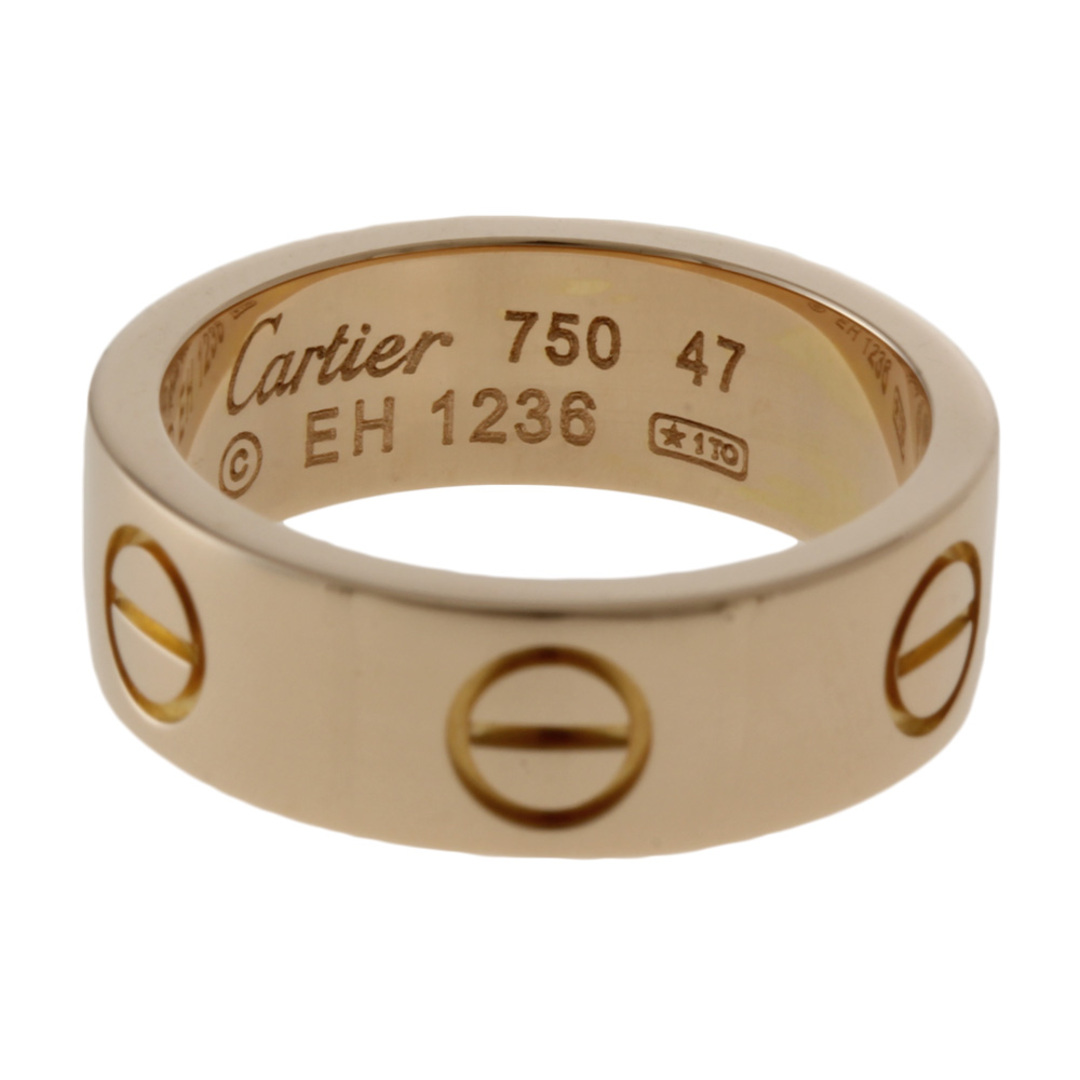 カルティエ CARTIER ラブリング ＃47 リング 指輪 7号 18金 K18ピンクゴールド レディース