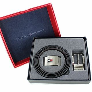 トミーヒルフィガー(TOMMY HILFIGER)のメンズ 本革ベルト ブランド トミーヒルフィガー ギフトセット ベルト フリーサイズ 120センチ カット可能 レザー リバーシブル 男性 紳士 彼氏 夫 父親 通勤 通学 おしゃれ 贈り物 喜ばれる 実用的(ベルト)