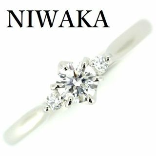 ニワカ(俄)のNIWAKA 俄 ダイヤモンド 0.21ct D-VS2-3EX リング 白鈴 Pt950(リング(指輪))