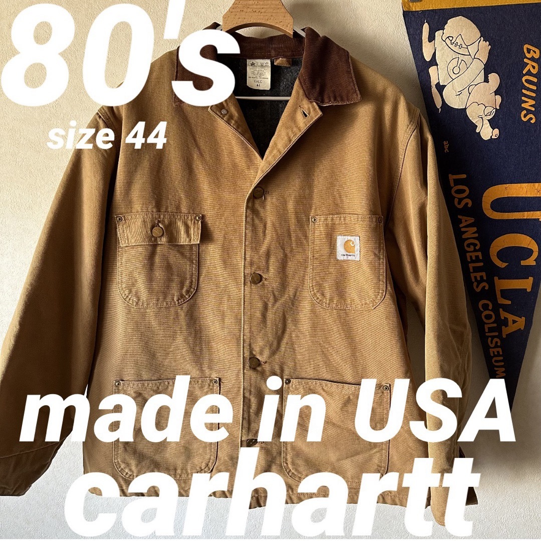 カーハート carhartt カバーオール ワークジャケット ダック USA製 | フリマアプリ ラクマ