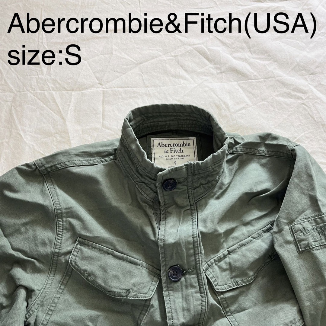 Abercrombie&Fitch(アバクロンビーアンドフィッチ)のAbercrombie&Fitch(USA)ビンテージミリタリージャケット メンズのジャケット/アウター(ミリタリージャケット)の商品写真