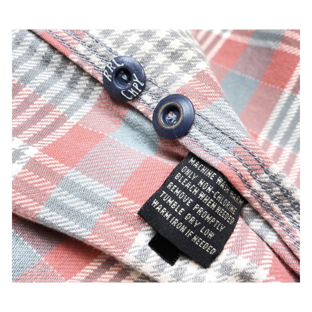 RRL(ダブルアールエル)の2000'S ダブルアールエル ガチャポケ マチ付き チェック柄ネルシャツ メンズのトップス(シャツ)の商品写真