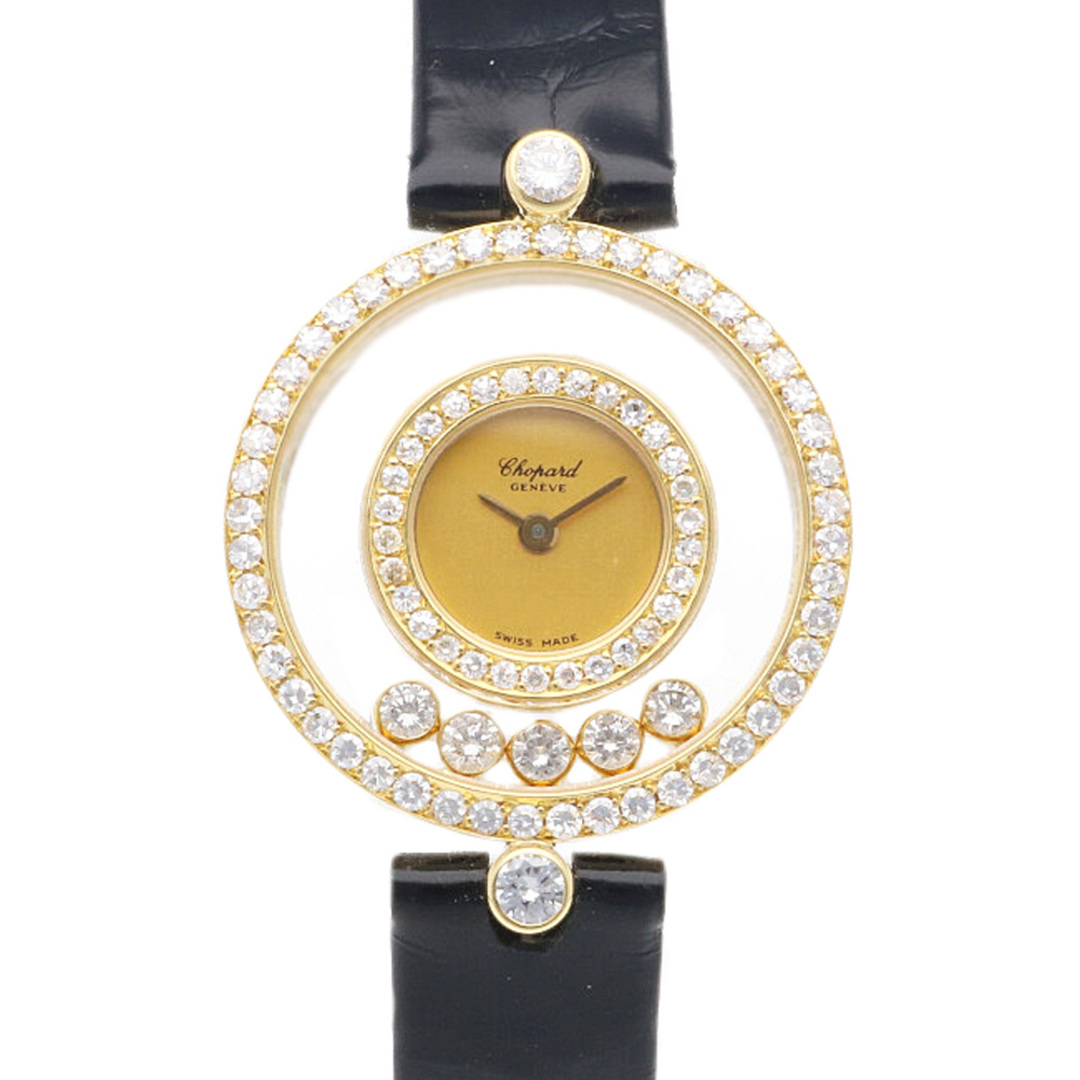 ショパール Chopard ハッピーダイヤモンド 腕時計 時計 18金 K18イエローゴールド 4097 クオーツ レディース 1年保証