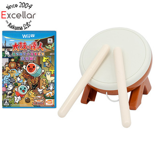 ウィーユー(Wii U)の太鼓の達人 あつめて　ともだち 大作戦！ 「太鼓とバチ」1セット同梱版　Wii U　外箱なし・ディスク傷(家庭用ゲームソフト)