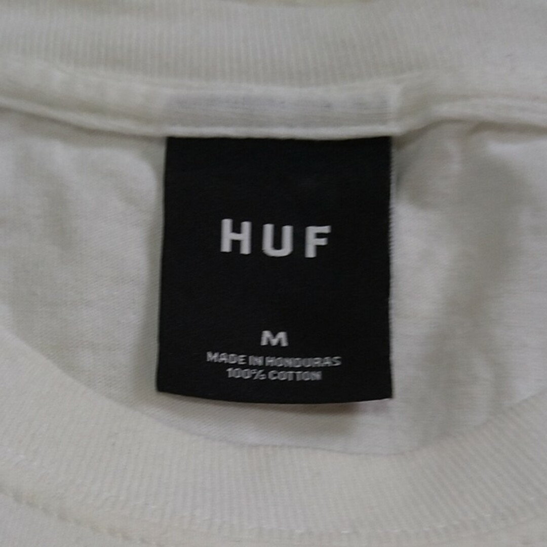 HUF(ハフ)の断捨離 様 専用 HUF ハフ ロンＴ Ｍサイズ White メンズのトップス(Tシャツ/カットソー(七分/長袖))の商品写真