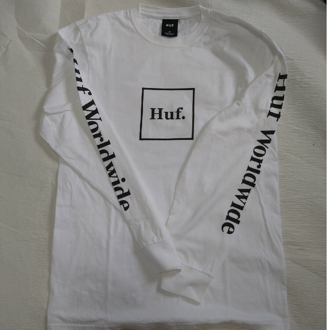 HUF(ハフ)の断捨離 様 専用 HUF ハフ ロンＴ Ｍサイズ White メンズのトップス(Tシャツ/カットソー(七分/長袖))の商品写真