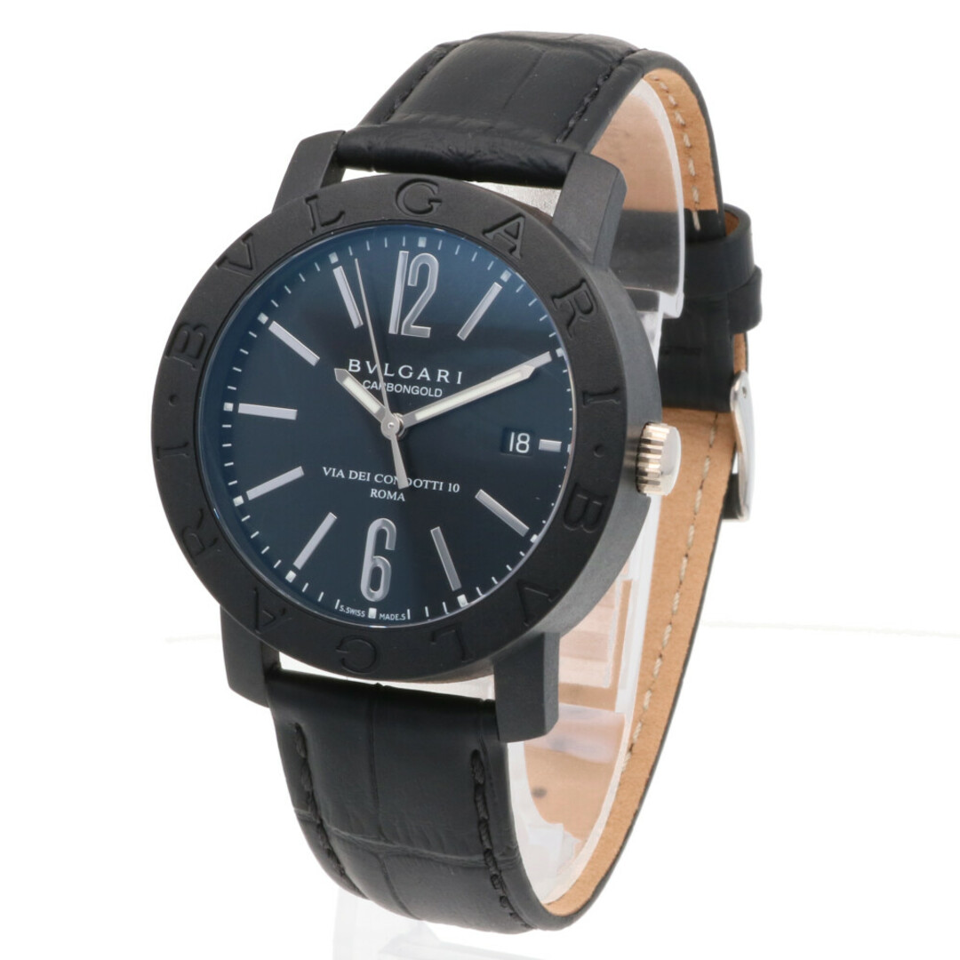 ブルガリ BVLGARI カーボン 腕時計 時計 カーボン BB40CL 自動巻き メンズ 1年保証