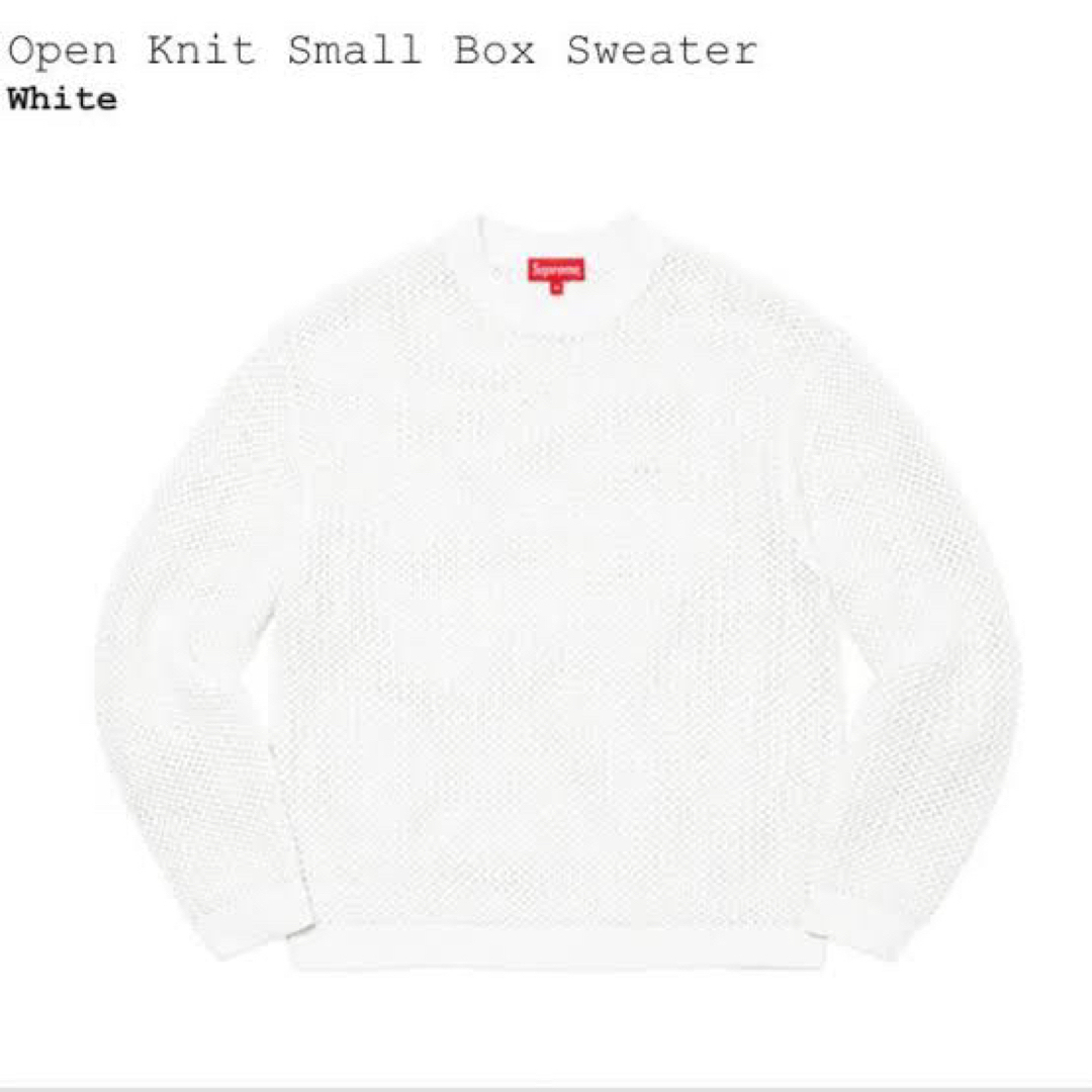 supreme open knit small box sweater