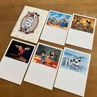 ディズニー(Disney)のミッキー&ミニー70周年記念葉書　5枚(使用済み切手/官製はがき)