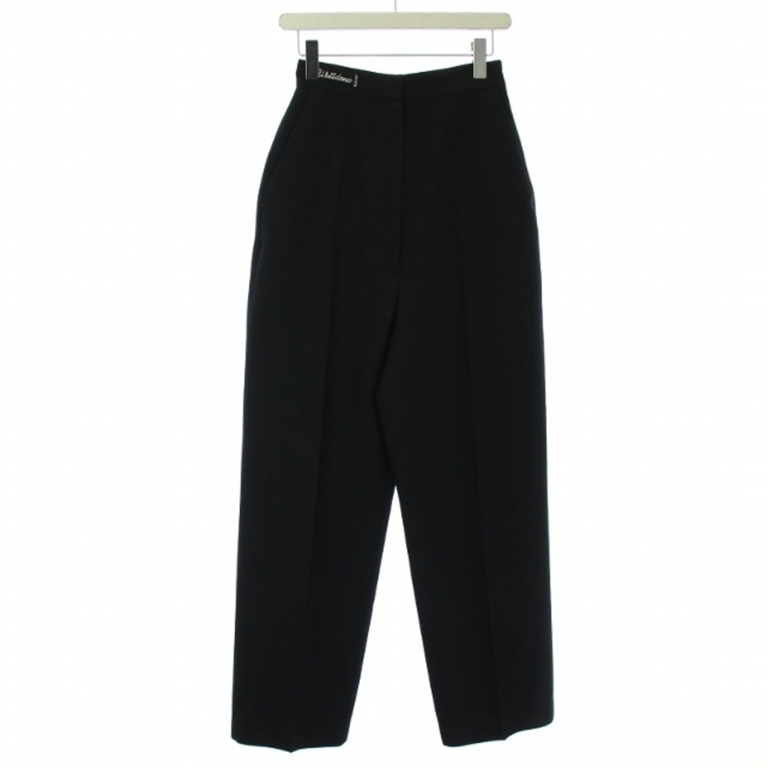 ウェルダン BLACK HIGH-WAIST BAGGY TROUSER