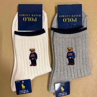 ポロラルフローレン(POLO RALPH LAUREN)のyun様専用　新品　女性　ポロラルフローレン　ベアー柄ソックス2足(ソックス)