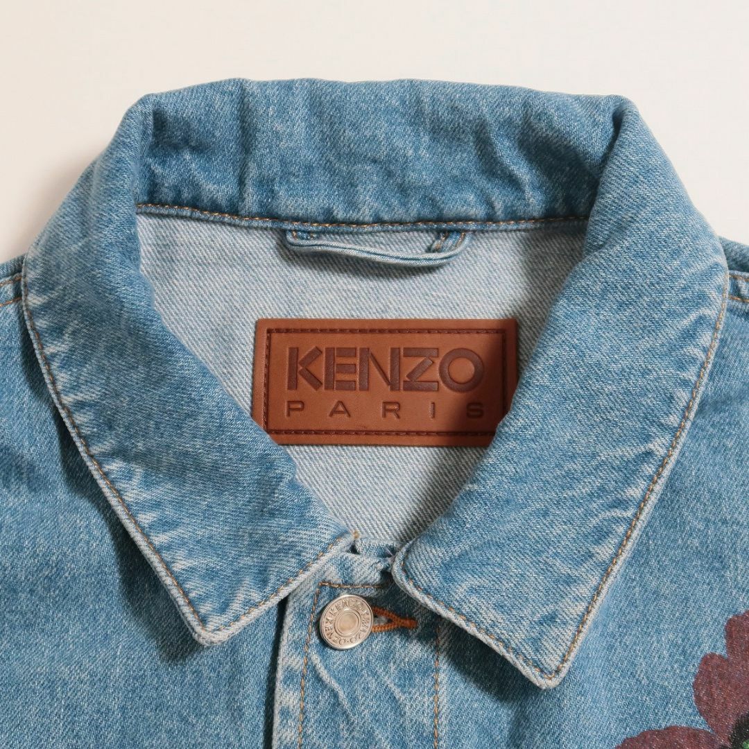 KENZO(ケンゾー)の新品 22AW KENZO フラワー ペイント デニム ジャケット Gジャン メンズのジャケット/アウター(Gジャン/デニムジャケット)の商品写真