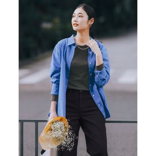 ユニクロ(UNIQLO)のUNIQLO トップス　ブラウス　シャツ　L(シャツ/ブラウス(長袖/七分))