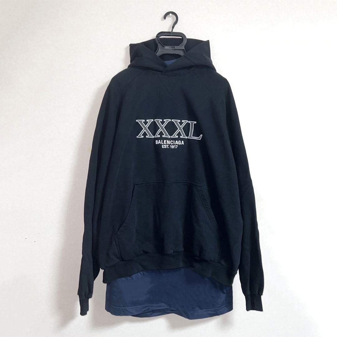 BALENCIAGA(バレンシアガ) XXXL HOODIEレイヤードパーカー | フリマアプリ ラクマ