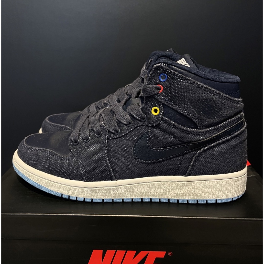 NIKE - NIKE AIR JORDAN 1 RETRO HIGH BG denimの通販 by gold's shop