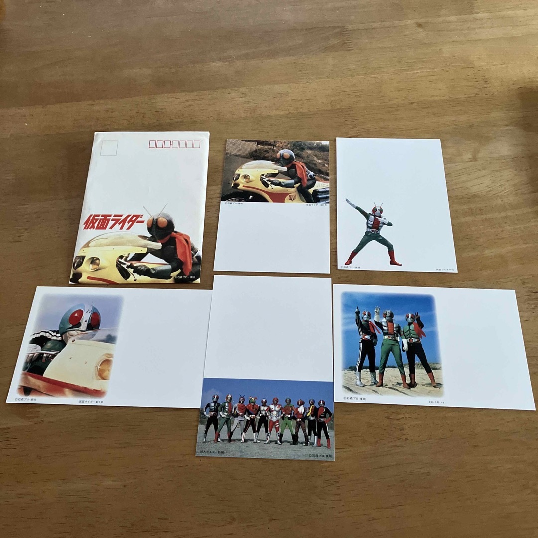 仮面ライダー　写真入り官製葉書5枚 エンタメ/ホビーのコレクション(使用済み切手/官製はがき)の商品写真