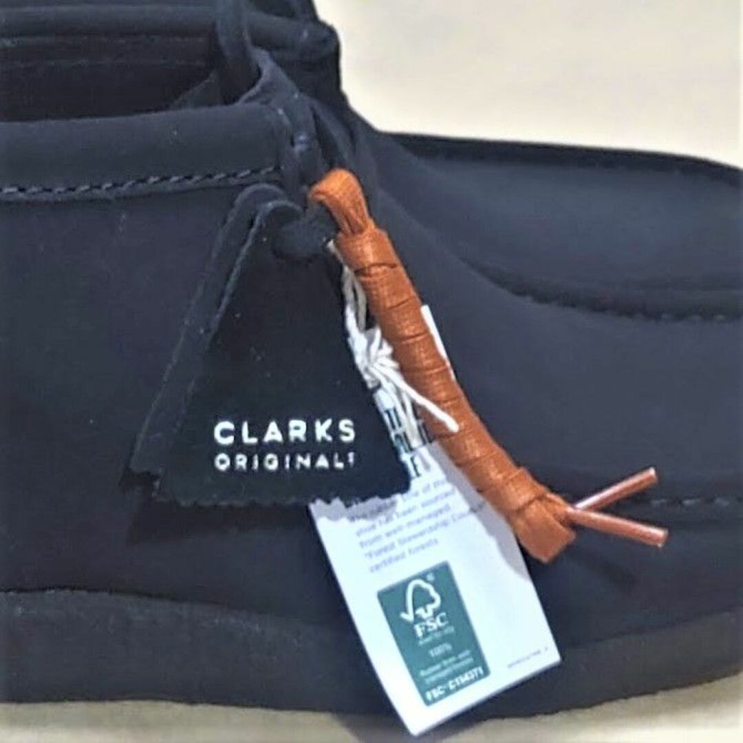 クラークス CLARKS ワラビーブーツ UKモデル 黒スエードUK7.0正規新品素材