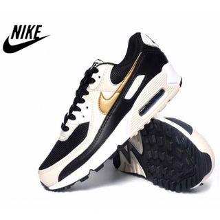 ナイキ(NIKE)の人気完売　希少　レア　NIKE Air Max90  ベージュブラックゴールド(スニーカー)