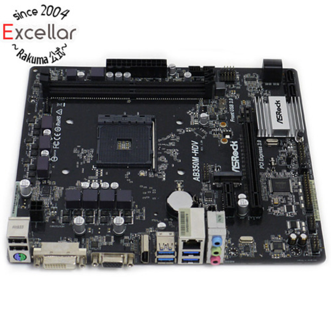 ASRock製 MicroATXマザボ　AB350M-HDV　SocketAM4