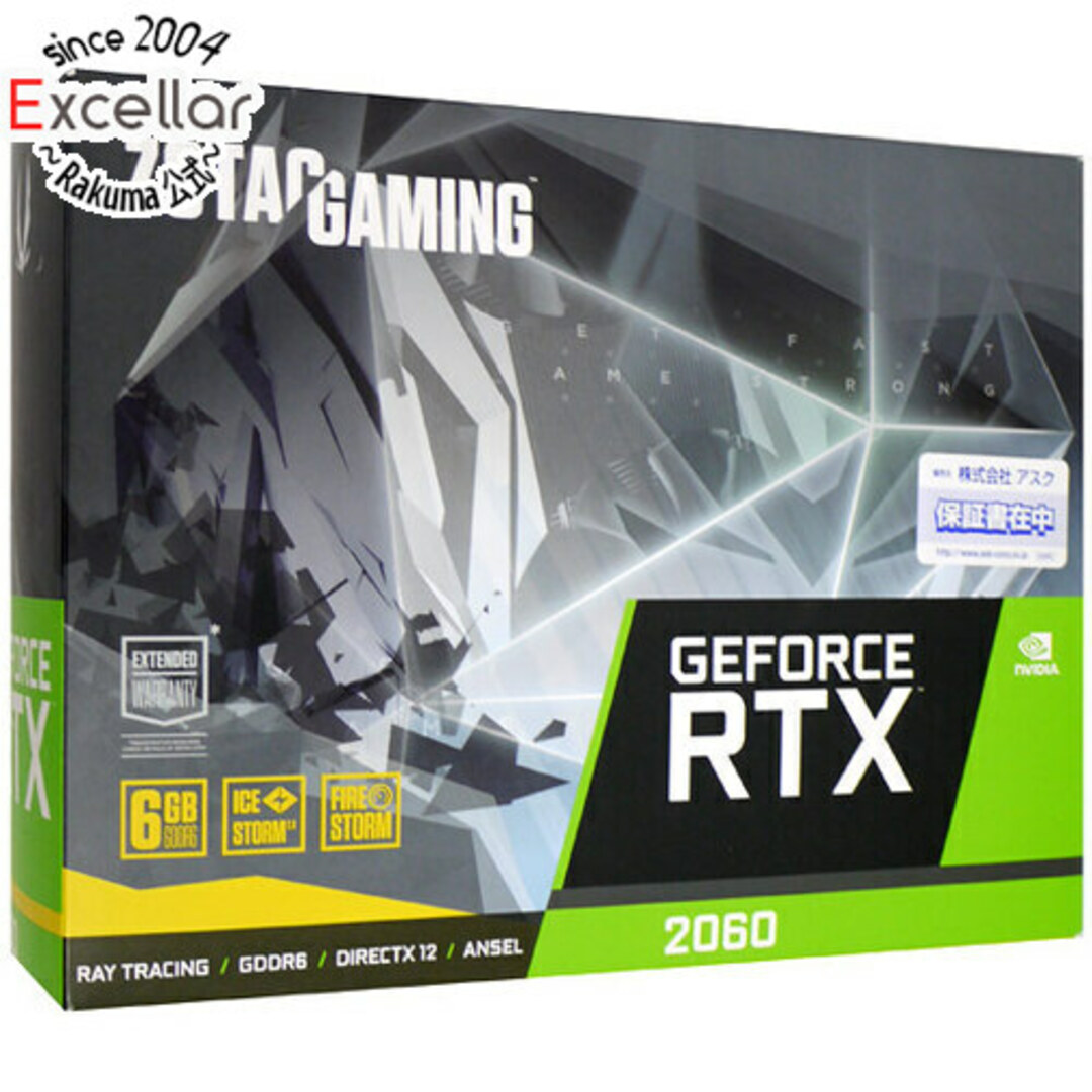 ZOTAC製グラボ　GAMING GeForce RTX 2060 ZT-T20600H-10M　PCIExp 6GB 元箱あり