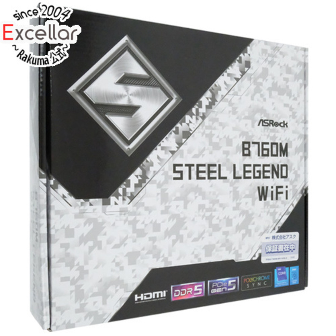 ASRock製 MicroATXマザボ　B760M Steel Legend WiFi　LGA1700 元箱あり