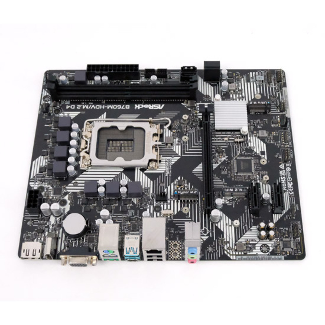 ASRock製 MicroATXマザボ　B760M-HDV/M.2 D4　LGA1700　美品 元箱あり 1