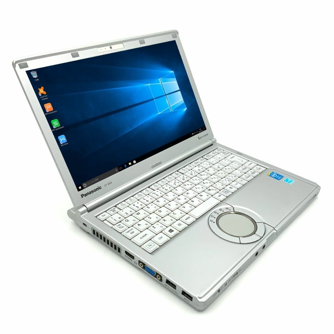 【DVDマルチ付】 【日本製】 パナソニック Panasonic Let's note CF-SX3 Core i5 4GB HDD250GB スーパーマルチ 無線LAN Windows10 64bitWPSOffice 12.1インチ パソコン モバイルノート ノートパソコン PC Notebook 2
