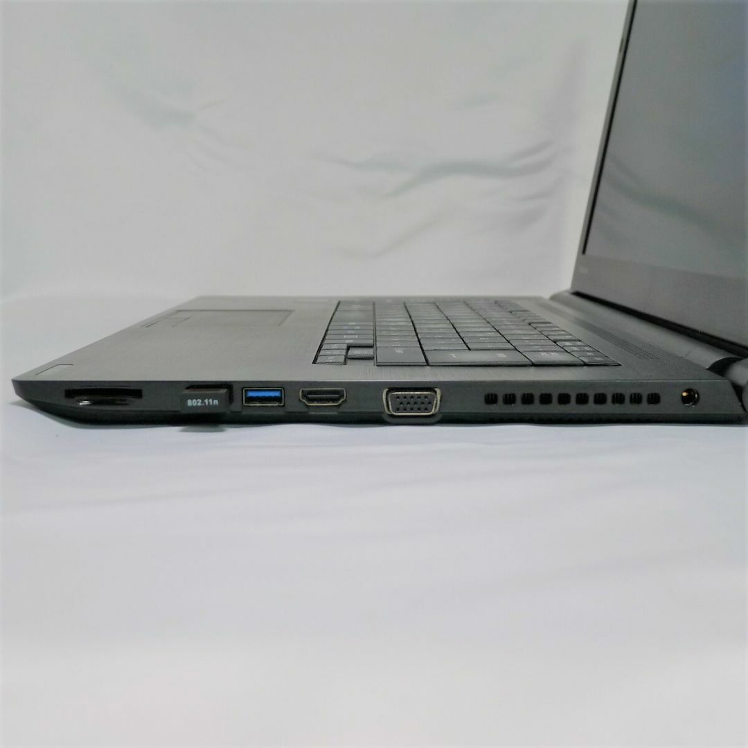 TOSHIBA dynabook Satellite B65 Core i5 16GB HDD320GB DVD-ROM 無線LAN Windows10 64bitWPSOffice 15.6インチ 中古 中古パソコン 【中古】 ノートパソコン スマホ/家電/カメラのPC/タブレット(ノートPC)の商品写真