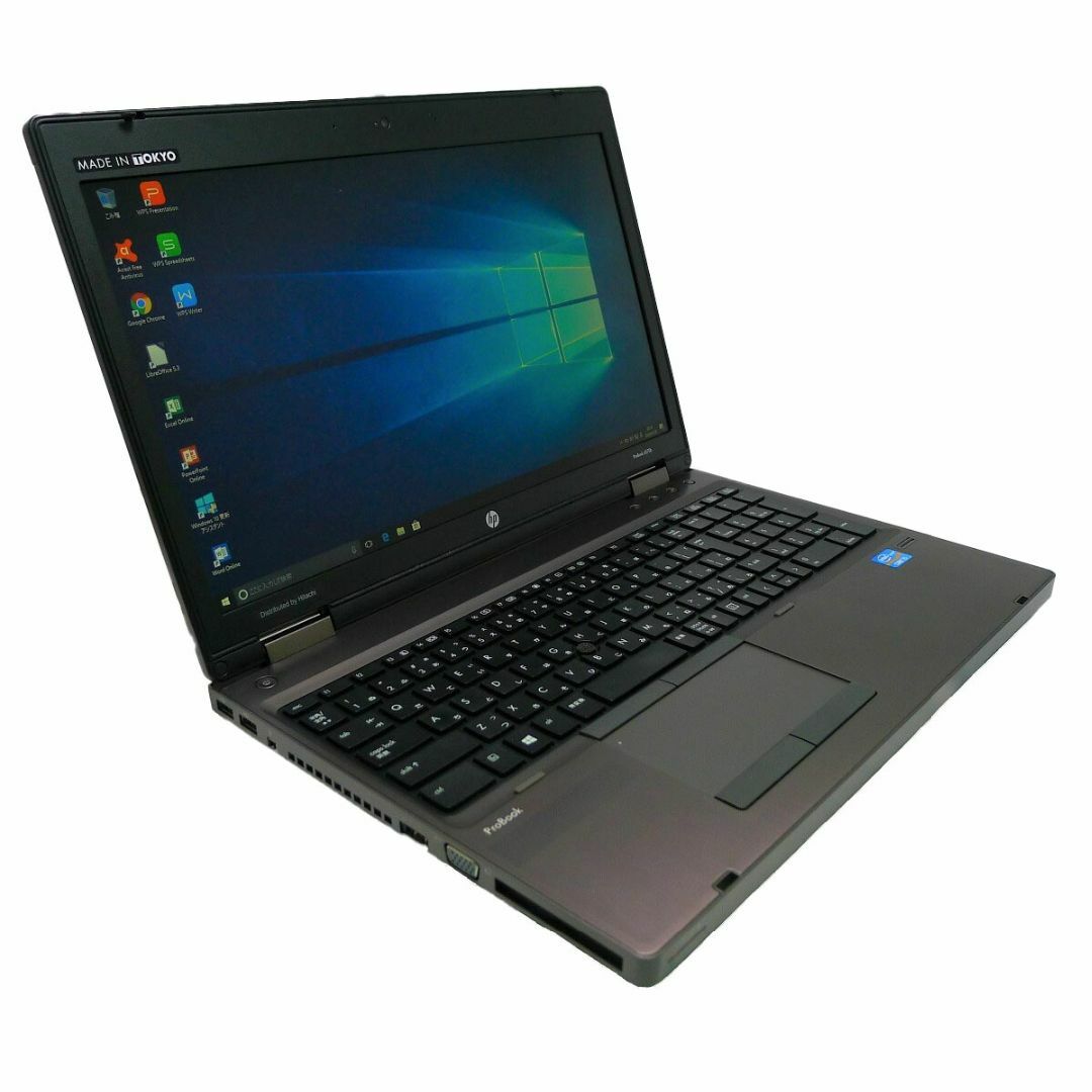 HP ProBook 6570bCeleron 4GB 新品SSD960GB DVD-ROM 無線LAN Windows10 64bitWPSOffice 15.6インチ  パソコン  ノートパソコン