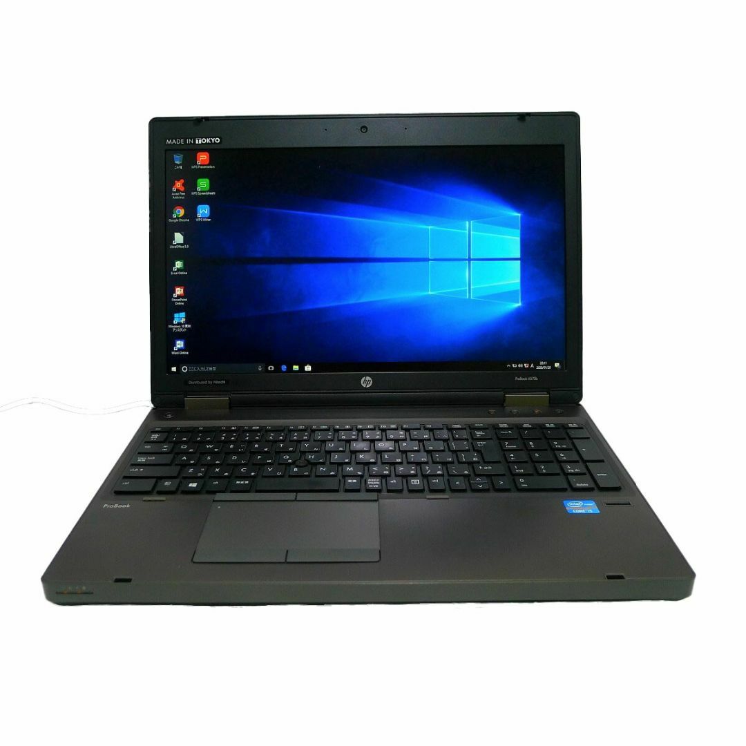 液晶156型ワイドHDHP ProBook 6570bCeleron 16GB 新品SSD240GB DVD-ROM 無線LAN Windows10 64bitWPSOffice 15.6インチ  パソコン  ノートパソコン