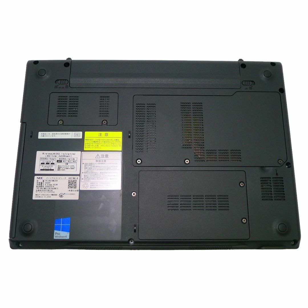 NEC VersaPro VK27MC-KCore i5 4GB 新品SSD2TB 無線LAN Windows10 64bitWPSOffice 13.3インチ モバイルノート パソコン ノートパソコン 8